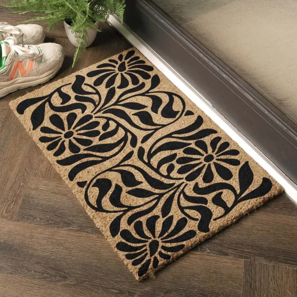 Artsy Doormats Flower Swirls Doormat