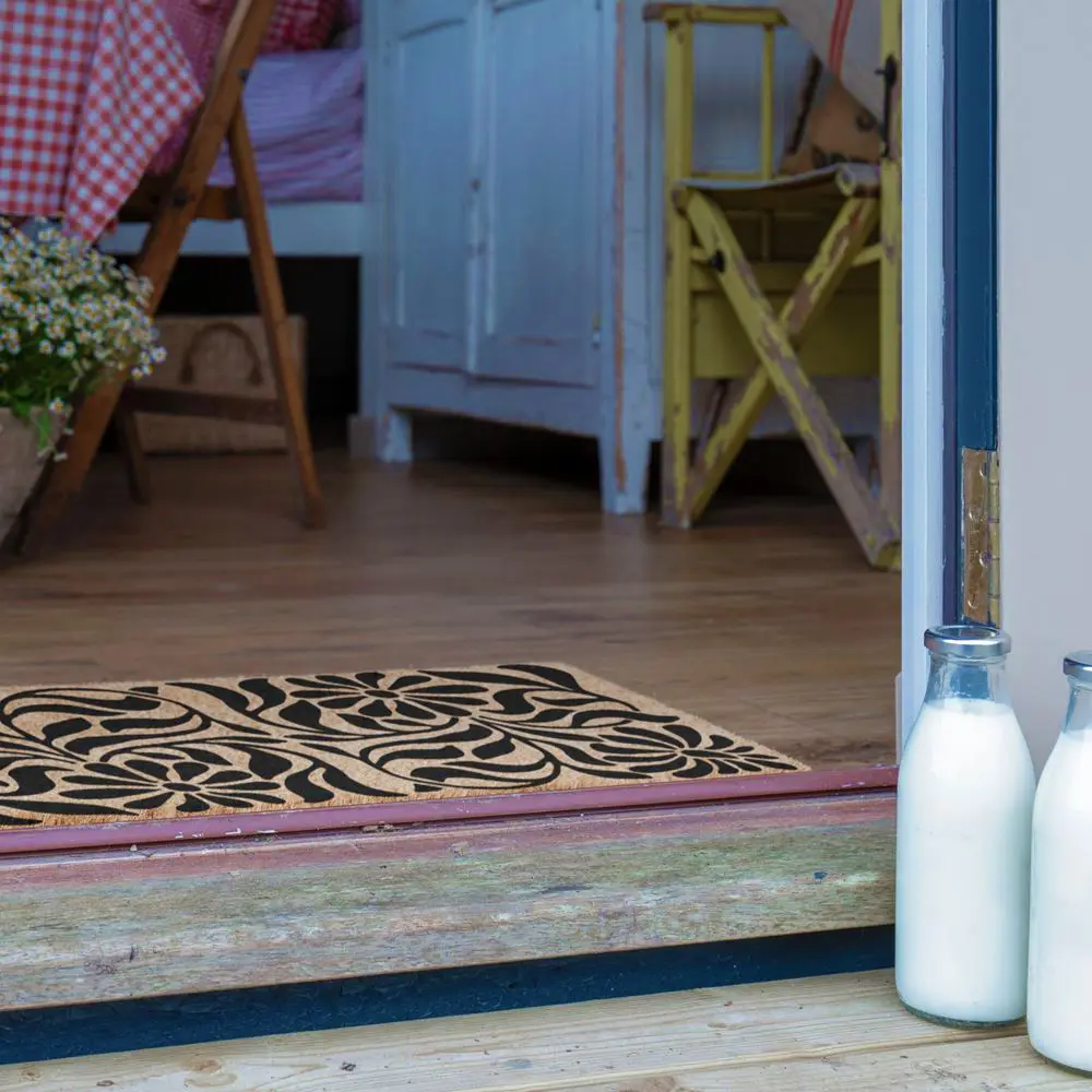 Artsy Doormats Flower Swirls Doormat