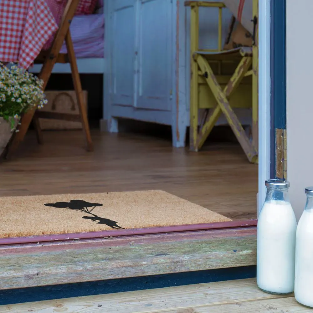 Artsy Doormats Flying Balloon Girl Doormat