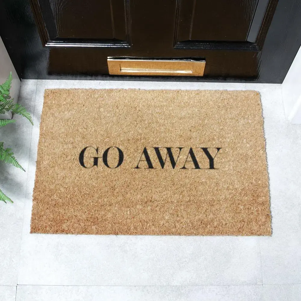 artsy doormats Go Away Doormat