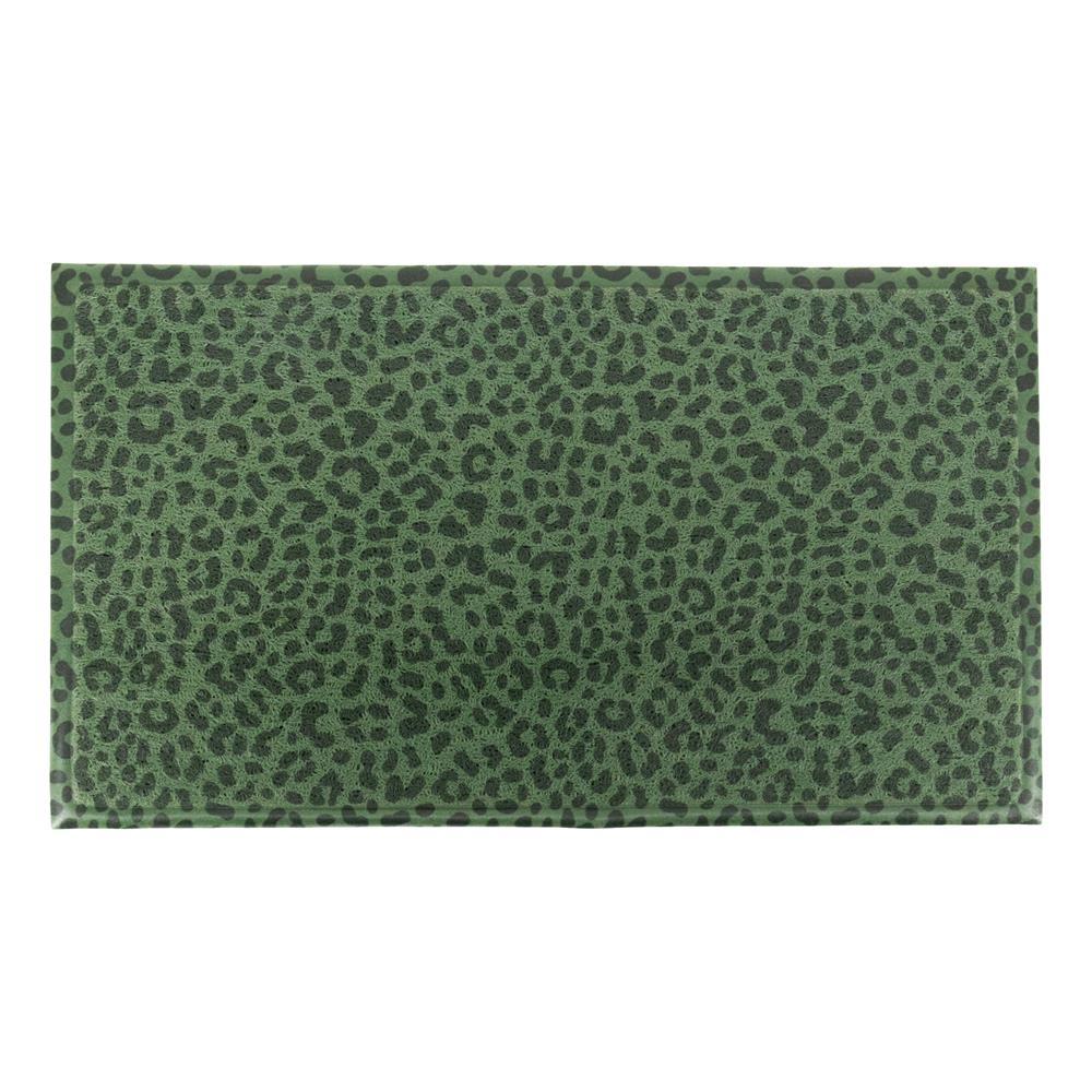 Artsy Doormats Green Leopard Doormat (70 X 40cm)
