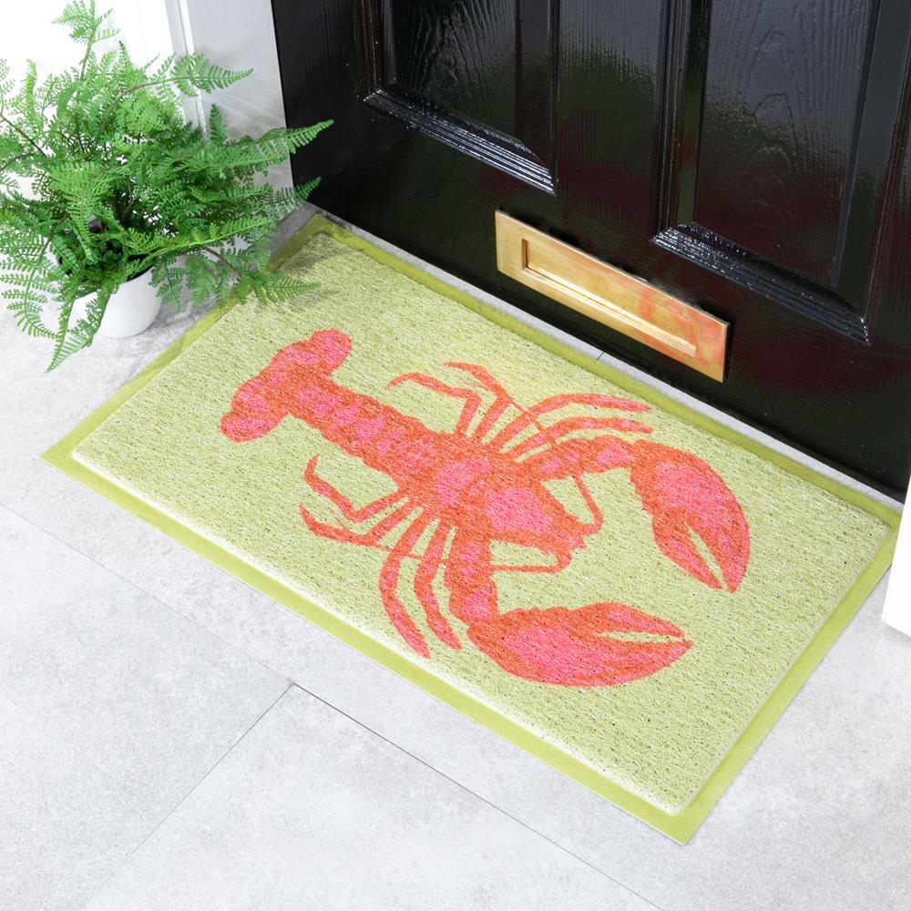 artsy doormats Green Lobster Doormat (70 x 40cm)