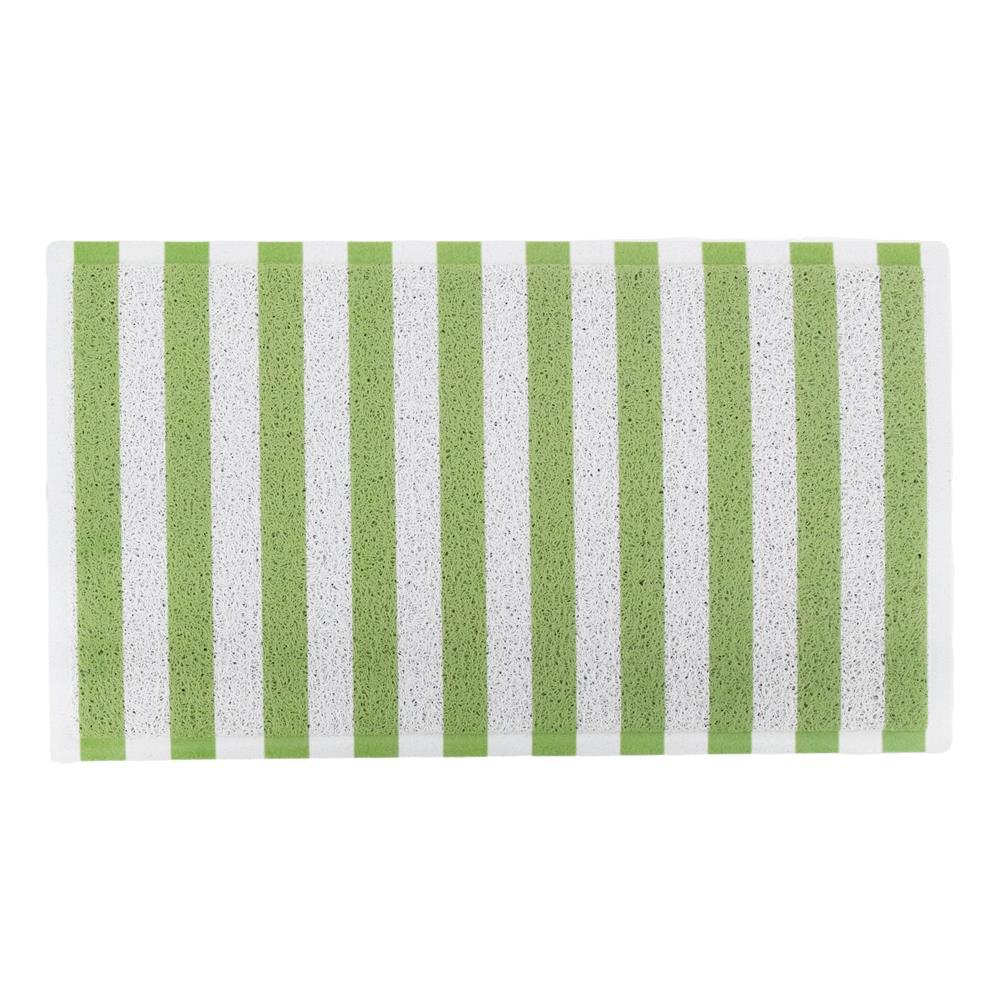 Artsy Doormats Green Striped Doormat (70 X 40cm)