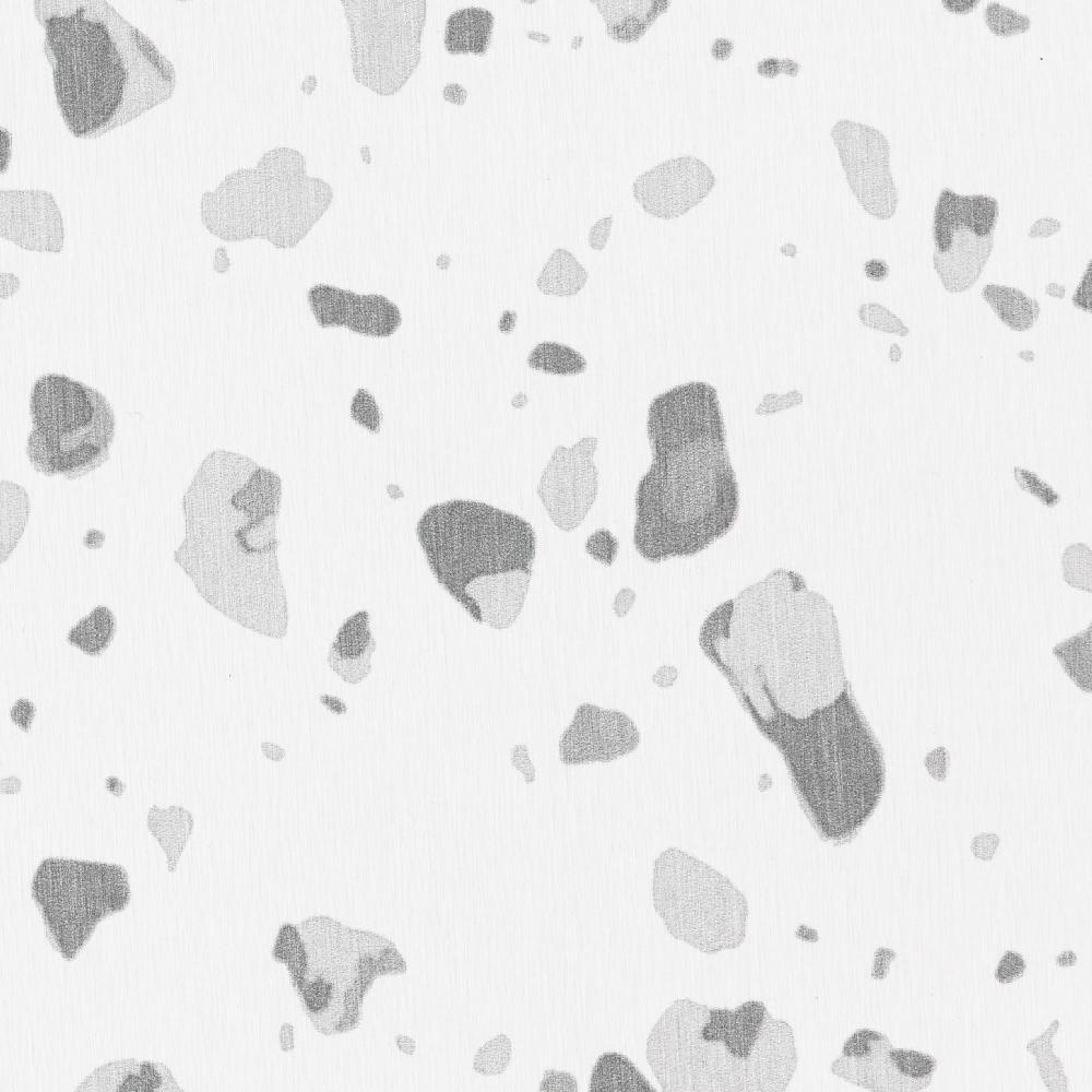 Artsy Doormats Grey Terrazzo White Stone Bath Mat