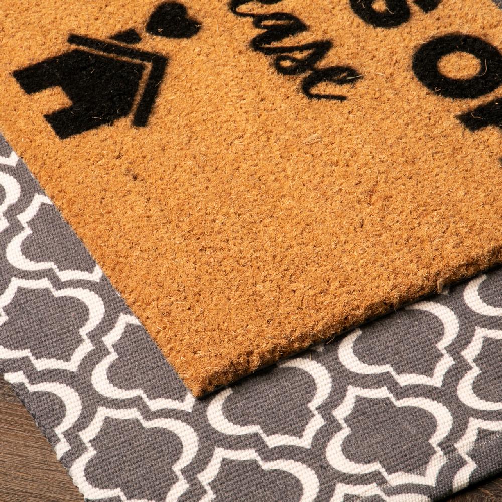 Artsy Doormats Grey Trellis Bottom Layer Mat