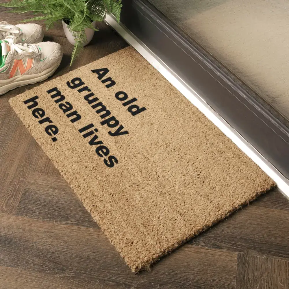 Artsy Doormats Grumpy Man Lives Here Doormat