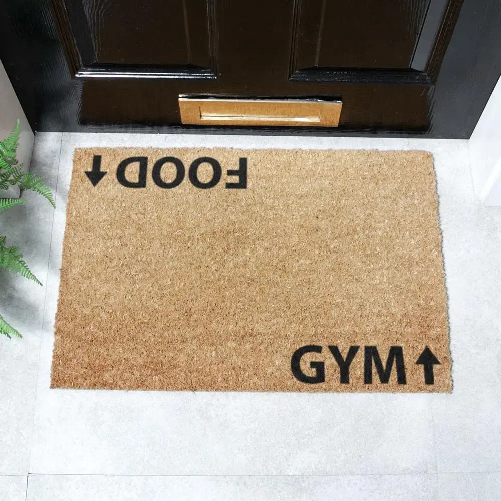 artsy doormats Gym Addict Doormat