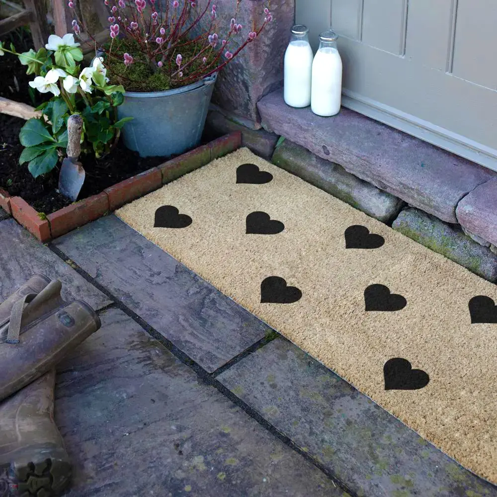Artsy Doormats Hearts Double Doormat