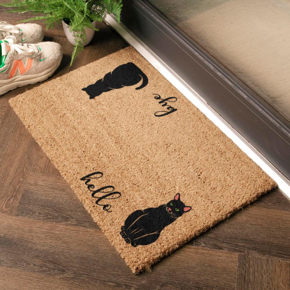 Artsy Doormats Hello Bye Cats Doormat (60 X 40cm)