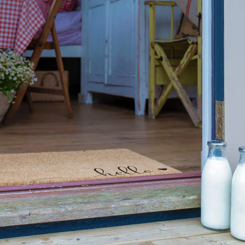 Artsy Doormats Hello Scribble Heart Doormat