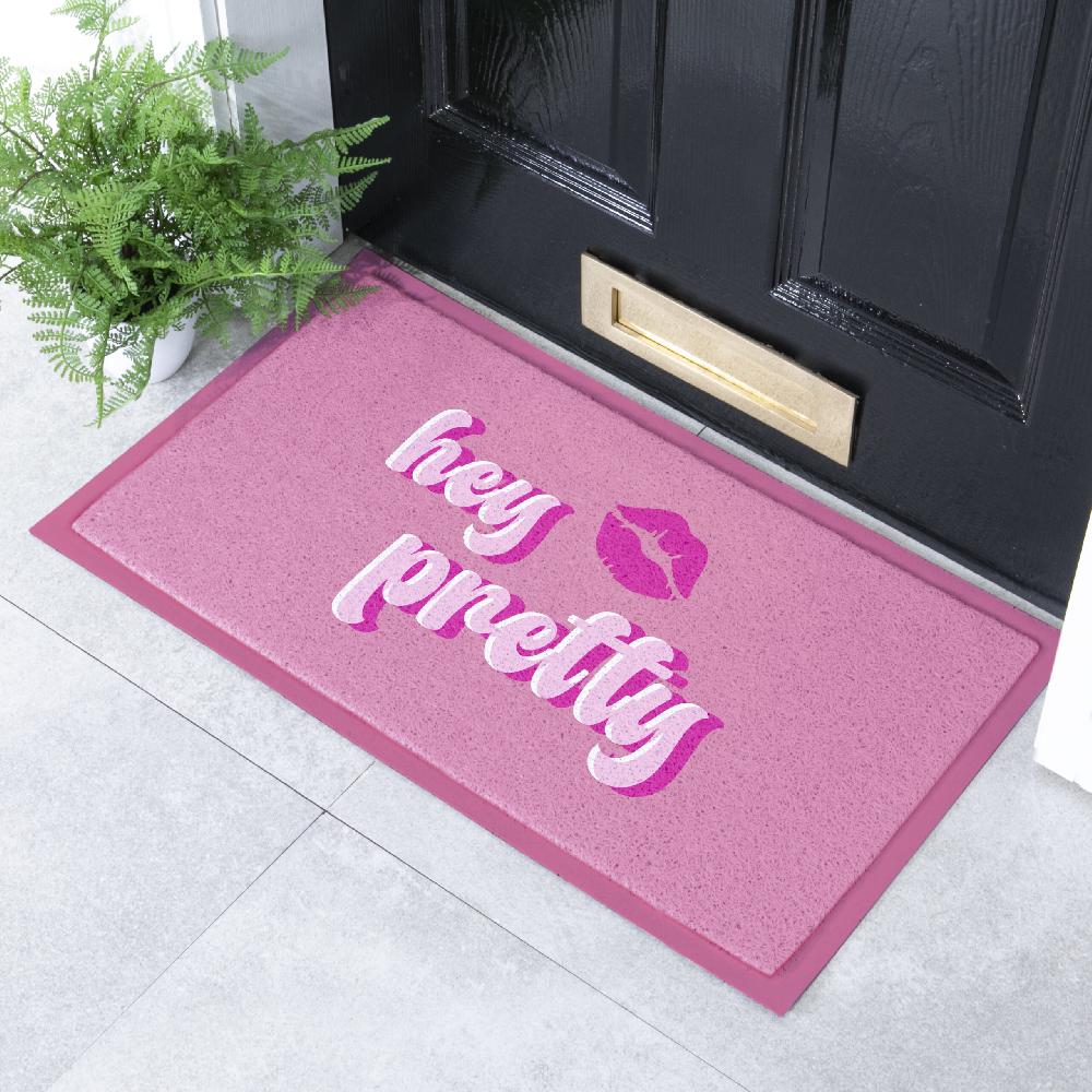 artsy doormats Hey Pretty Lips Doormat (70 x 40cm)