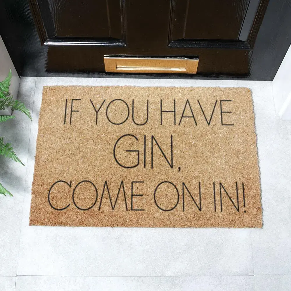 artsy doormats If You Have Gin Come On In Doormat