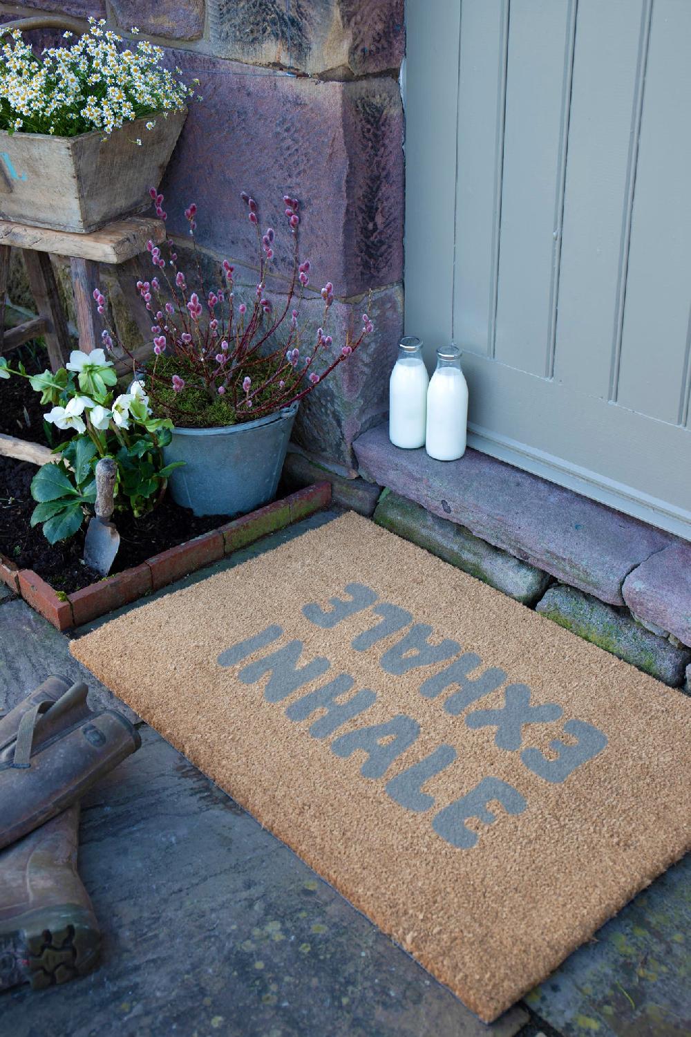 Artsy Doormats Inhale Exhale Doormat (90 X 60cm)