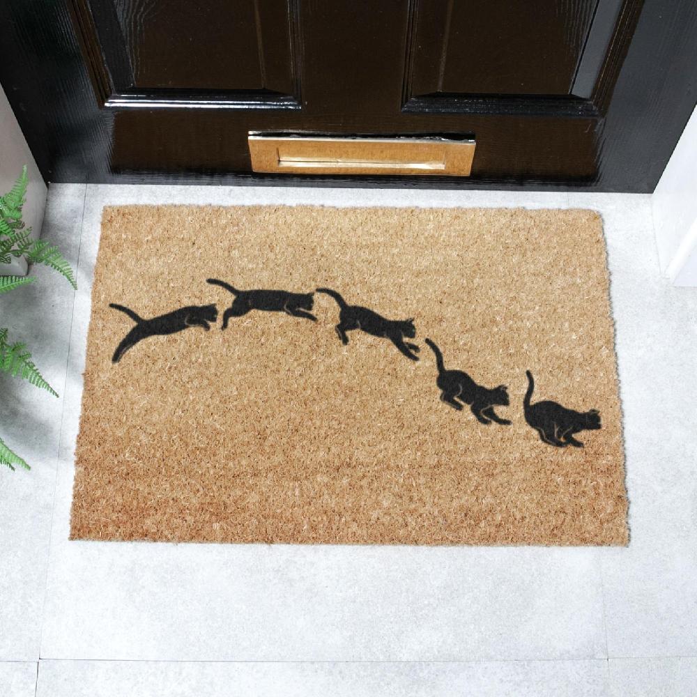 artsy doormats Jumping Cats Doormat (60 x 40cm)