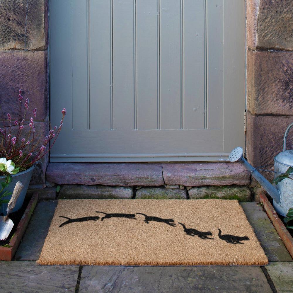 Artsy Doormats Jumping Cats Doormat (90 X 60cm)