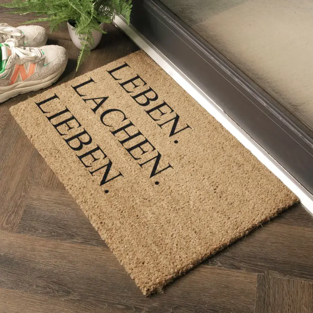 artsy doormats Lebenlachenliben Doormat