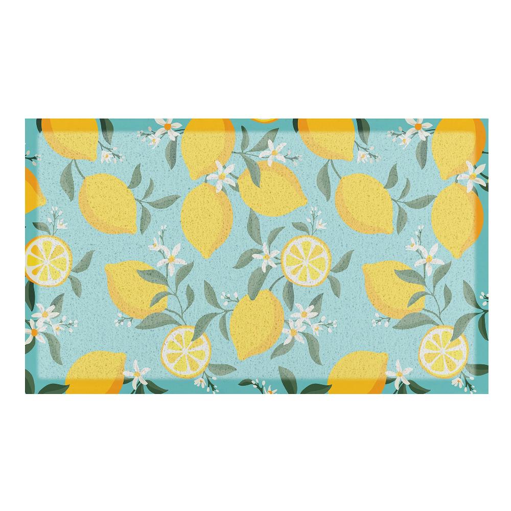 Artsy Doormats Lemons On Blue Doormat (70 X 40cm)
