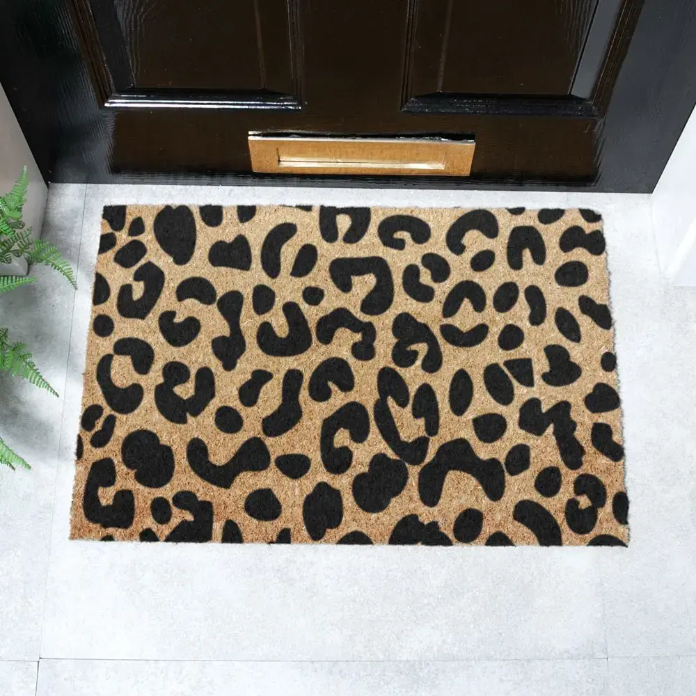 artsy doormats Leopard print doormat