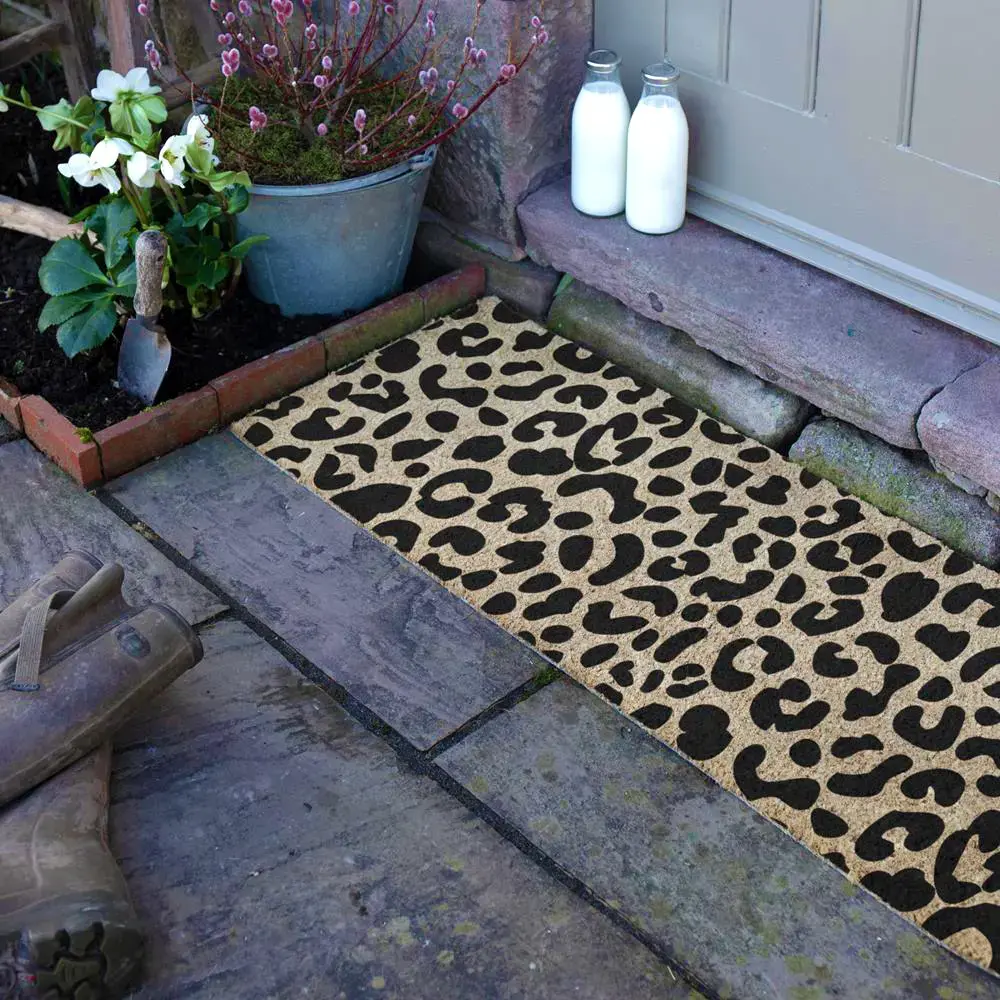 Artsy Doormats Leopard Print Double Doormat