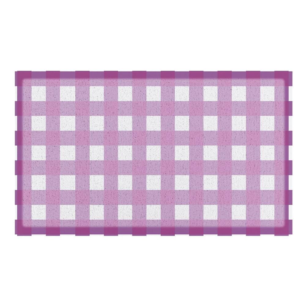 Artsy Doormats Lilac Gingham Doormat (70 X 40cm)