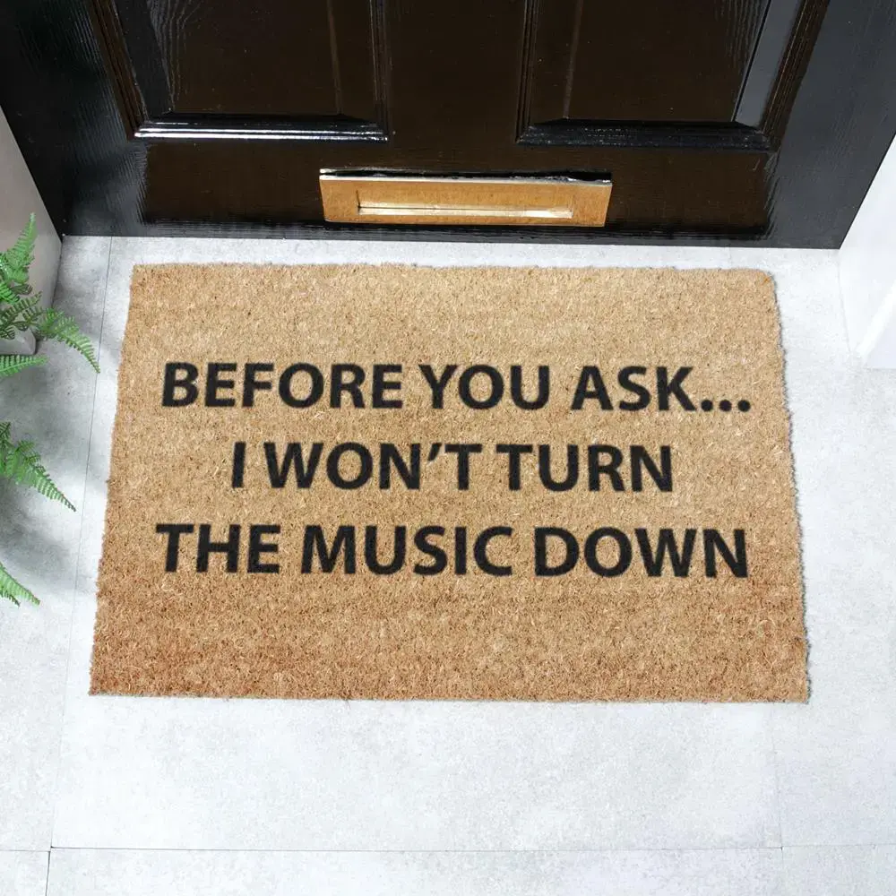 artsy doormats Loud Music Doormat