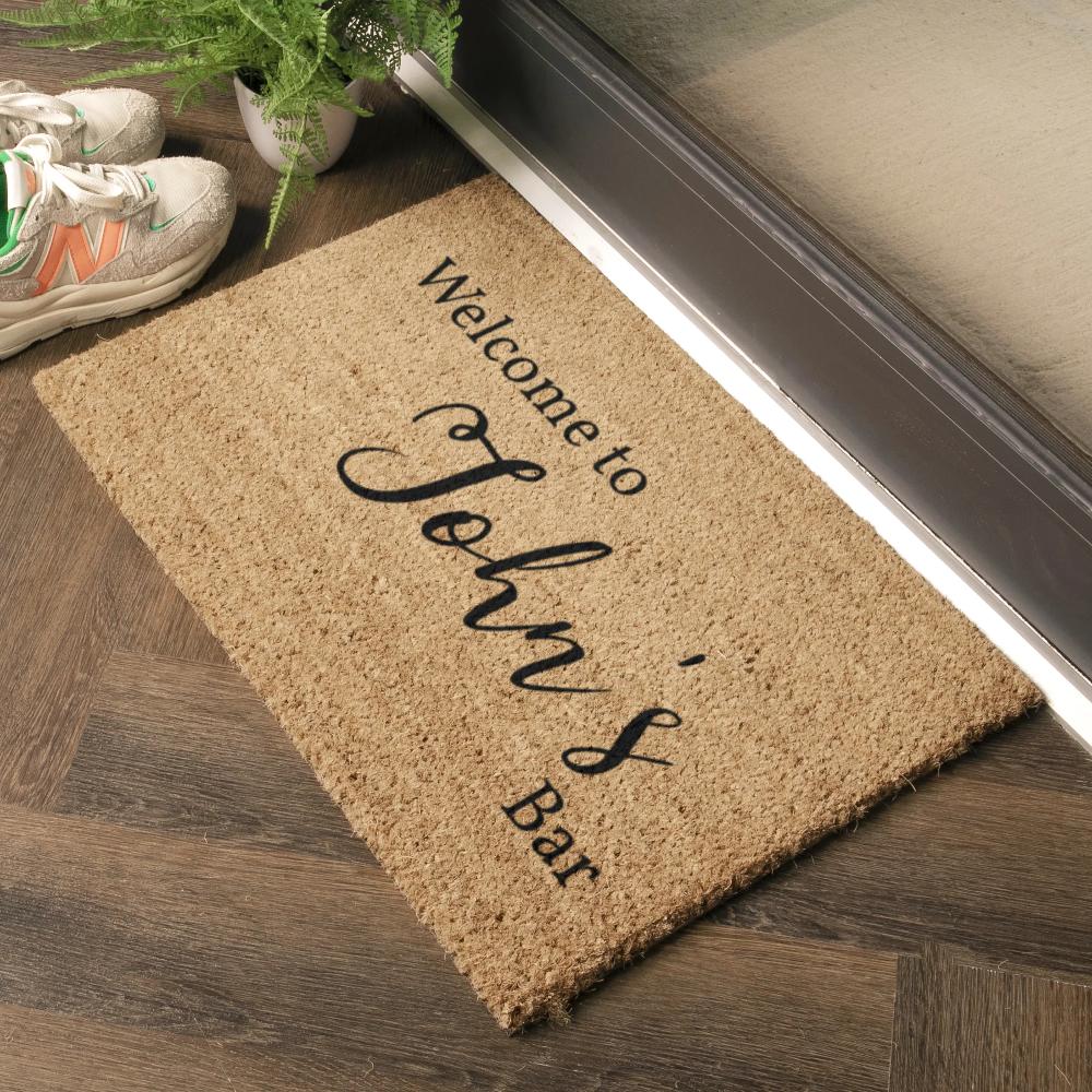 Artsy Doormats Man Bar Personalised Door Mat