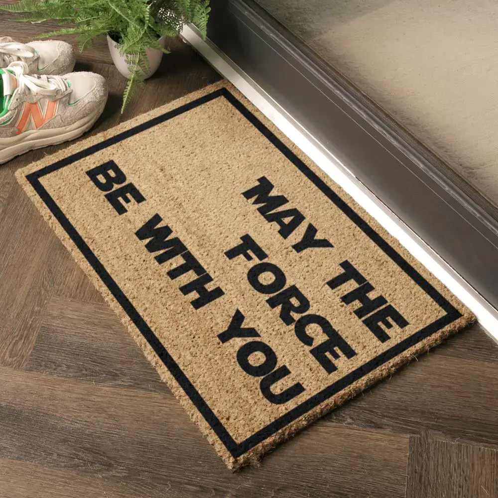 artsy doormats May The Force Be With You Doormat