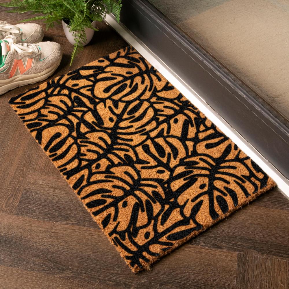 artsy doormats Monstera Leaf Pattern Doormat