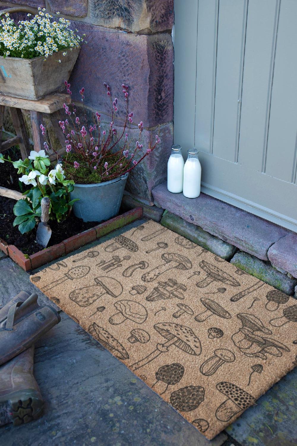 Artsy Doormats Mushrooms Doormat (90 X 60cm)
