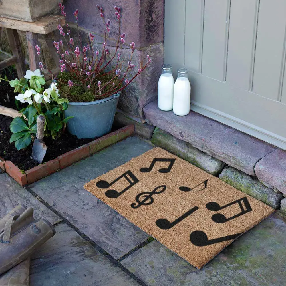 Artsy Doormats Music Notes Doormat