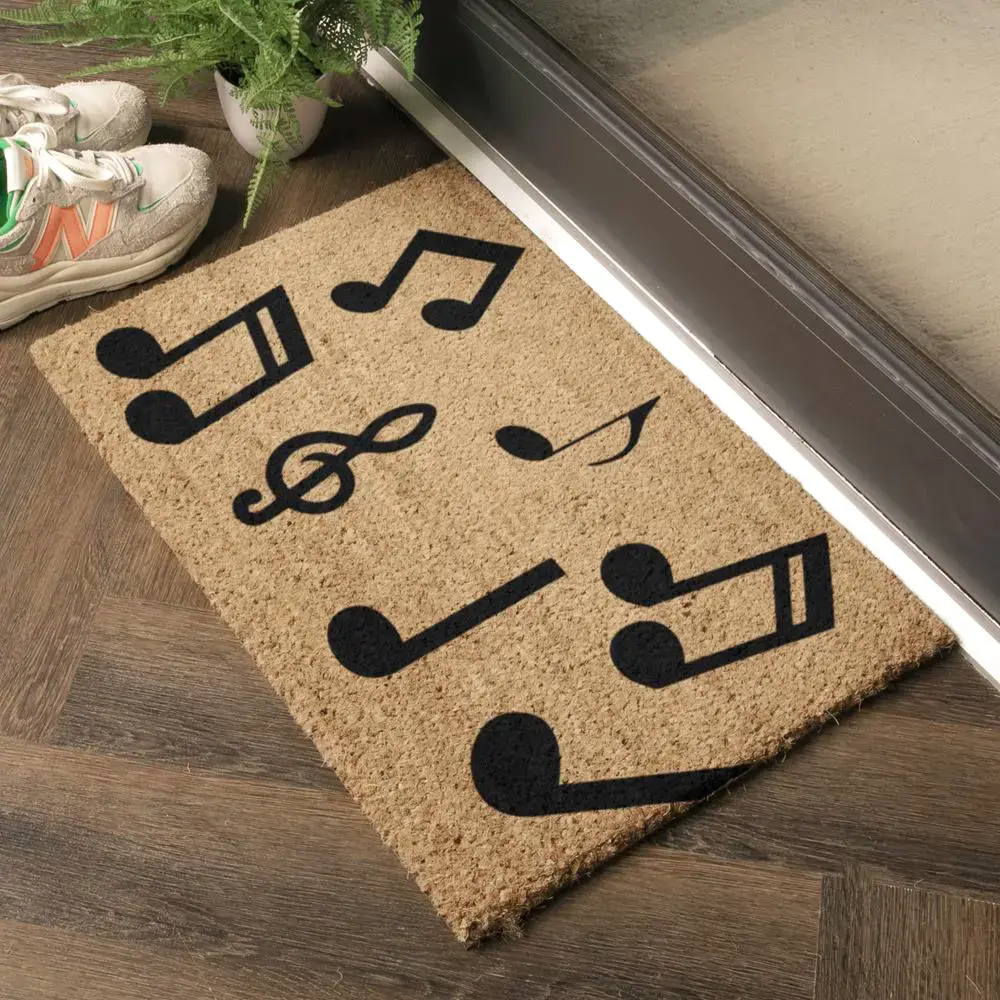 artsy doormats Music Notes Doormat