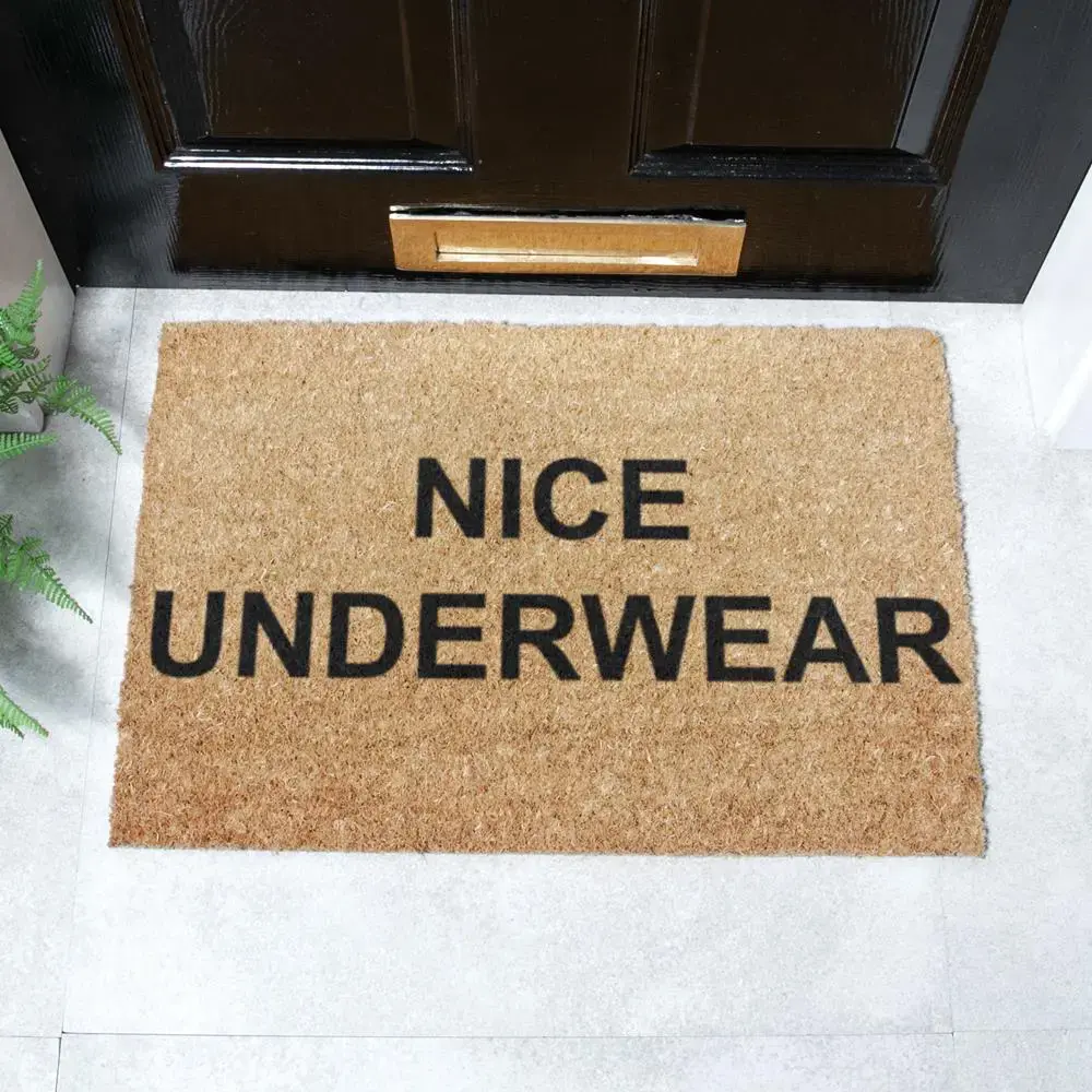 artsy doormats Nice Underwear Doormat