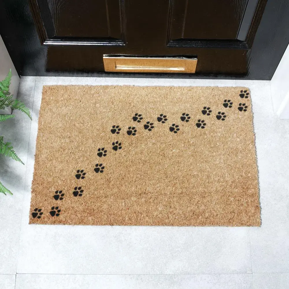 artsy doormats Paw Print Doormat