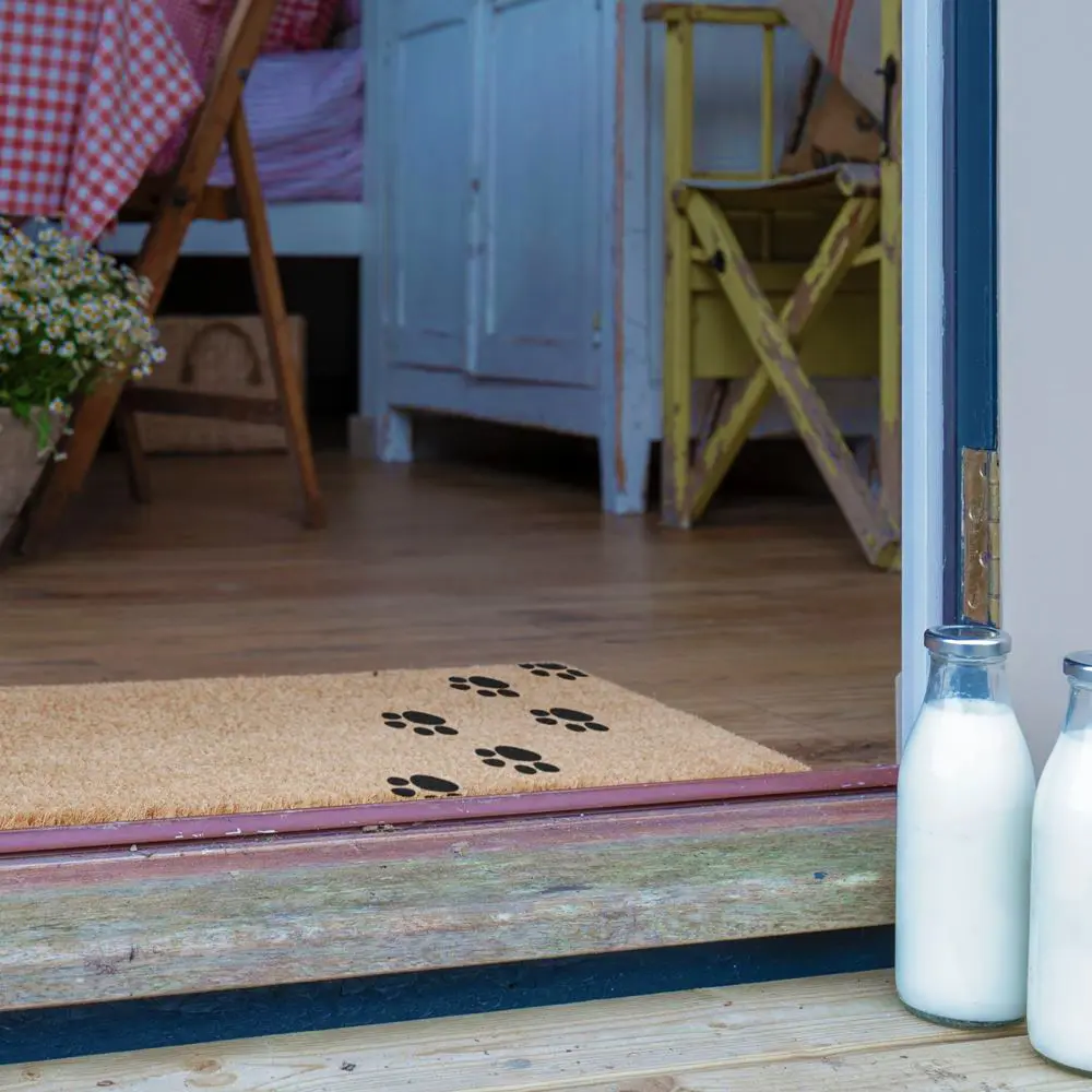 Artsy Doormats Paw Prints Patio Doormat