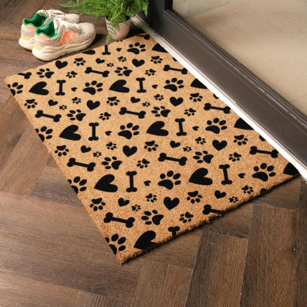 Artsy Doormats Paws And Bones Doormat (90 X 60cm)