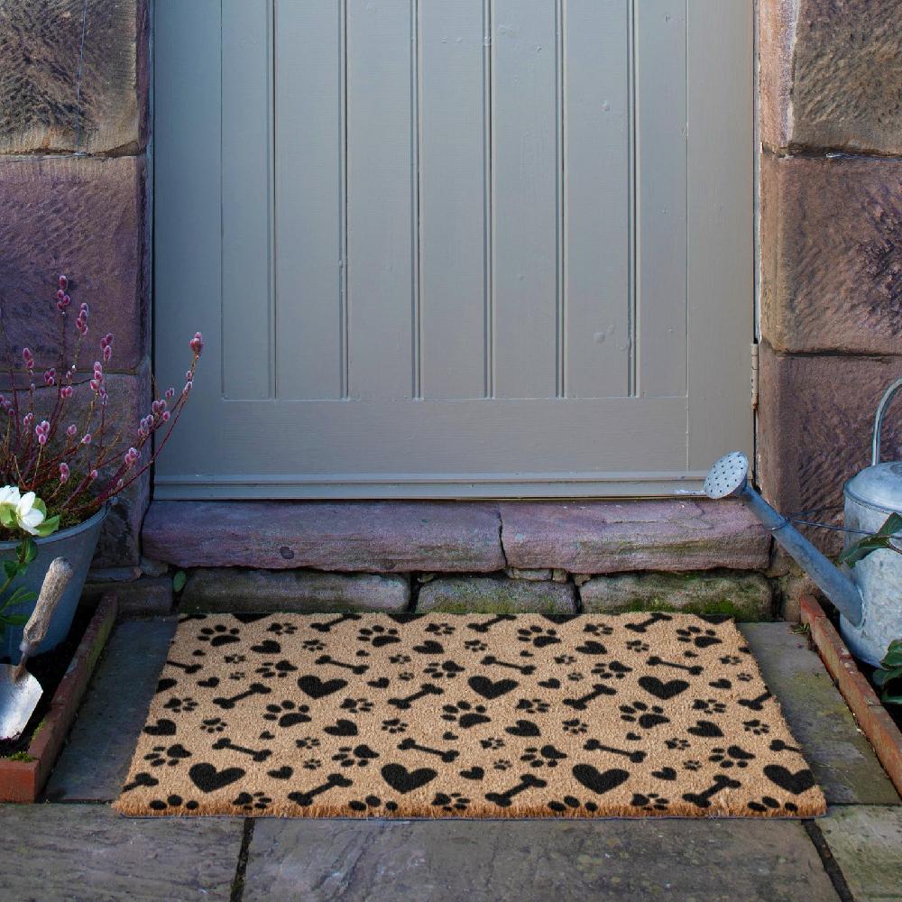 Artsy Doormats Paws And Bones Doormat (90 X 60cm)