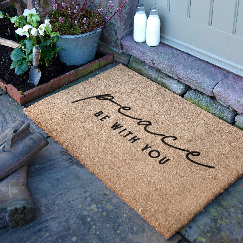 artsy doormats Peace Be With You Doormat (90 x 60cm)