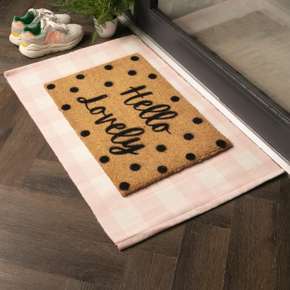 Artsy Doormats Pink Check Bottom Layer Mat