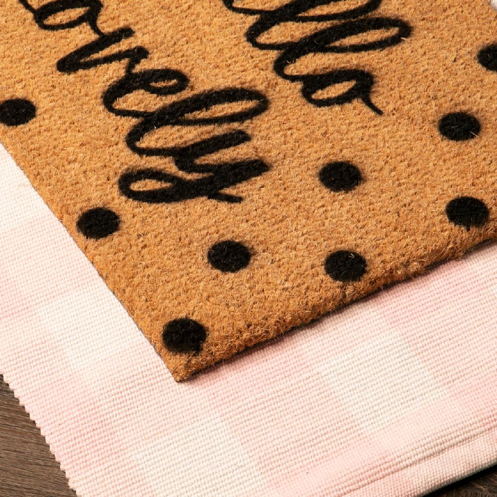 Artsy Doormats Pink Check Bottom Layer Mat