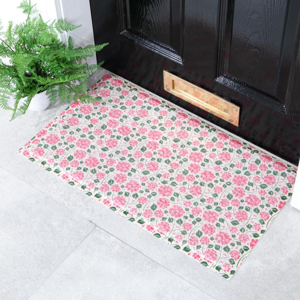 artsy doormats Pink Hydrangea Doormat (70 x 40cm)