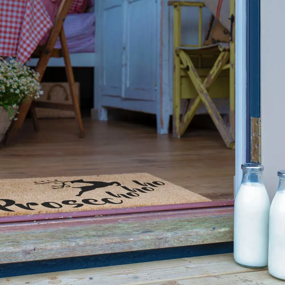 Artsy Doormats Prosec Ho Ho Ho Christmas Doormat