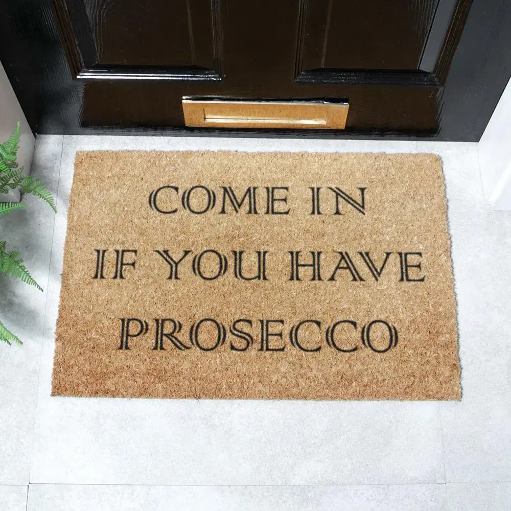 artsy doormats Prosecco Doormat