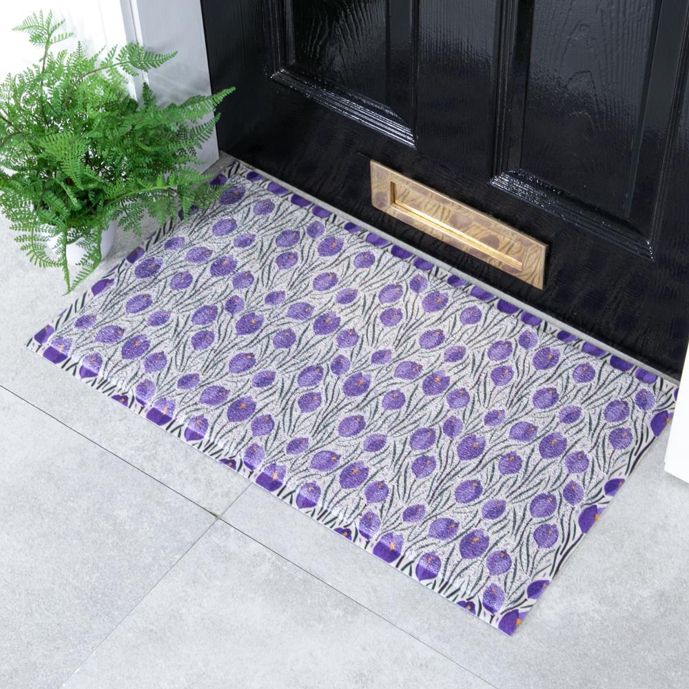artsy doormats Purple Tulip Doormat (70 x 40cm)