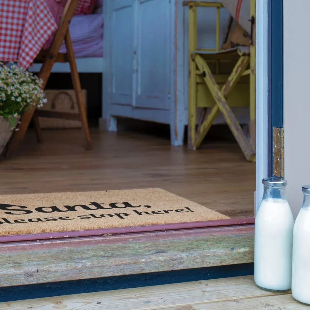 Artsy Doormats Santa Please Stop Here Doormat