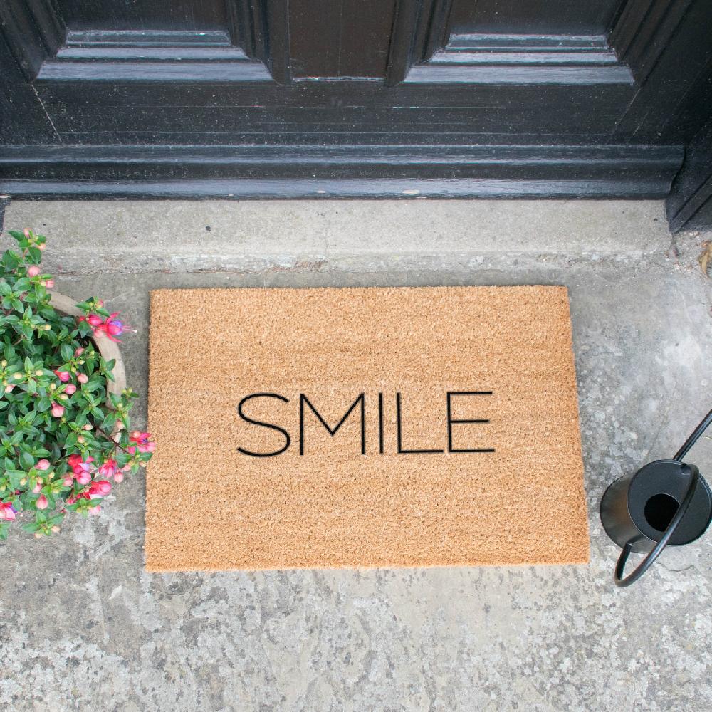 artsy doormats Smile Doormat