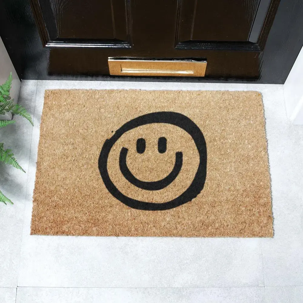 artsy doormats Smiley Doormat