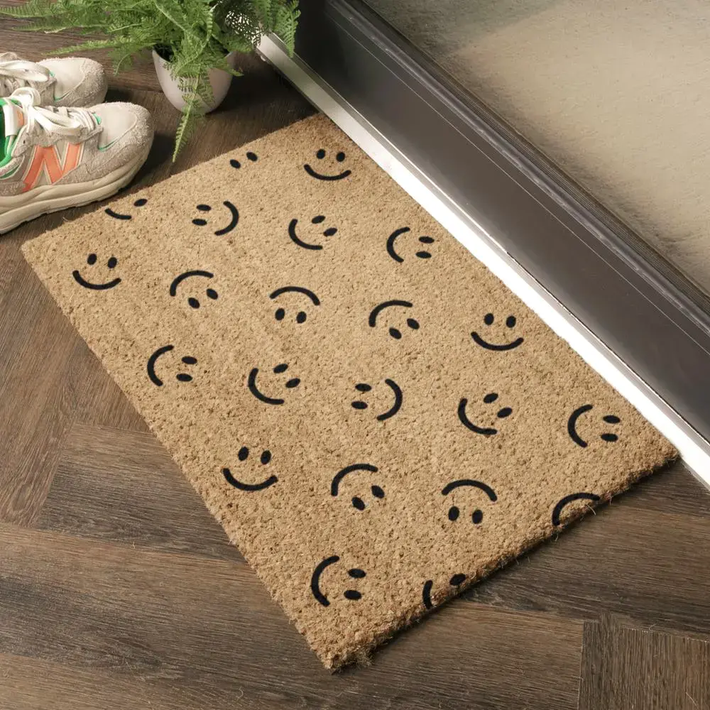Artsy Doormats Smiley Faces Doormat
