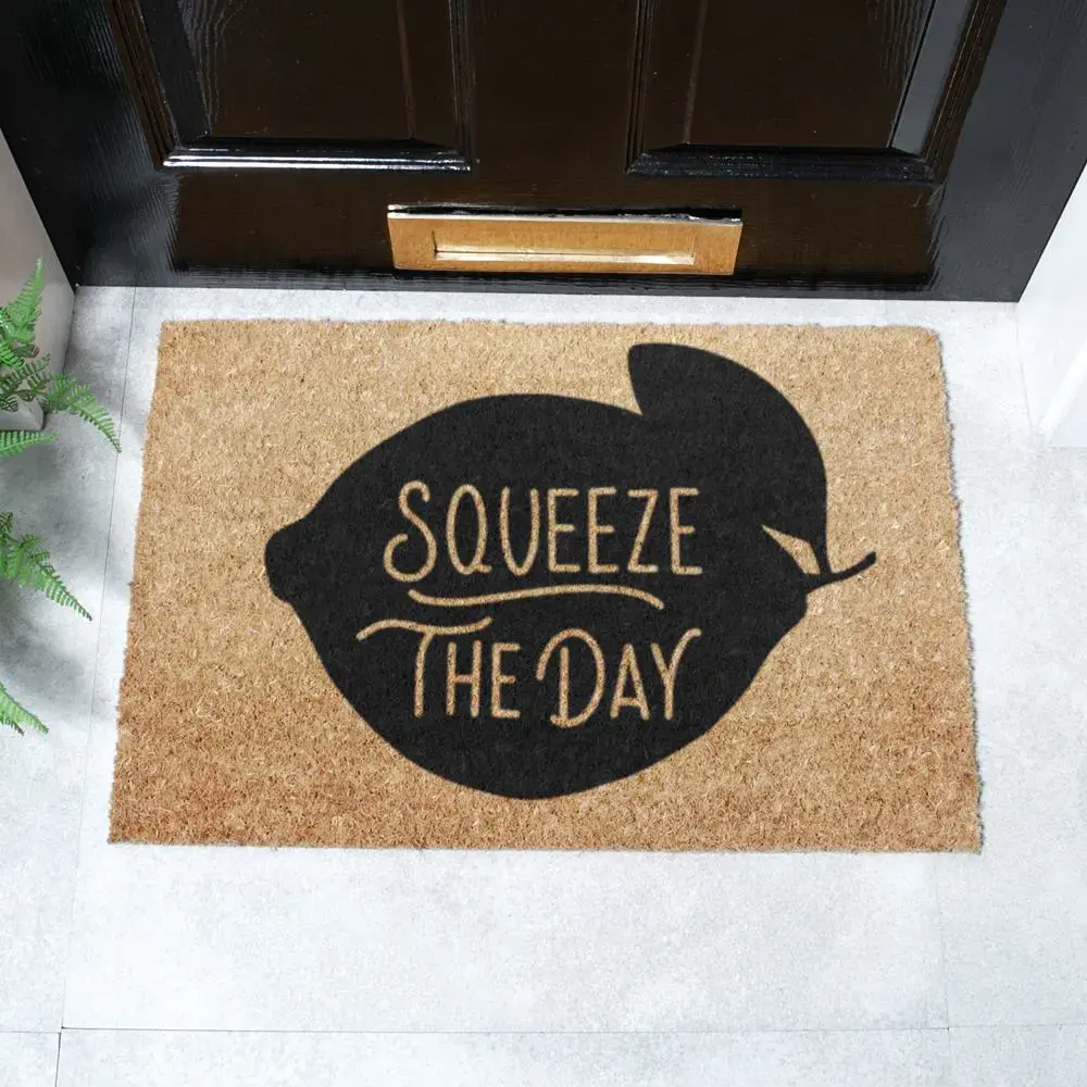 artsy doormats Squeeze The Day Doormat