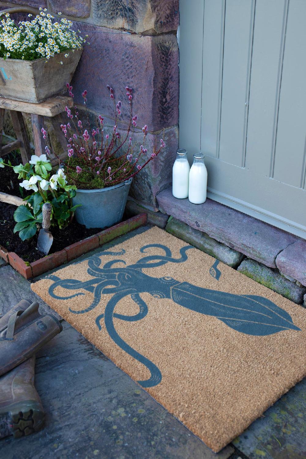 Artsy Doormats Squid Doormat (90 X 60cm)