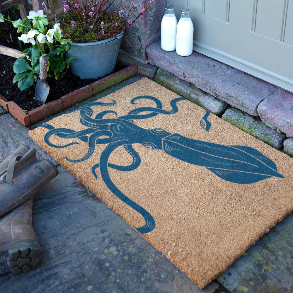 artsy doormats Squid Doormat (90 x 60cm)